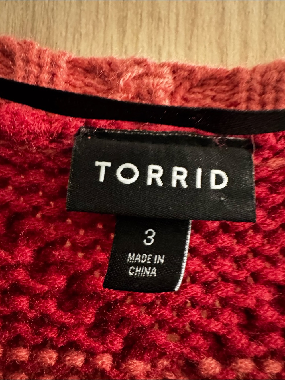 torrid Rose and Berry Cable Knit Button Cardigan - Picture 7 of 11